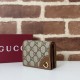 Replica Alta gamma Portafoglio piccolo Gucci GG Emblem 820692 Marrone Imitazioni Replica Alta gamma Portafoglio piccolo Gucci GG Emblem 820692 Marrone