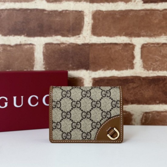 Replica Alta gamma Portafoglio piccolo Gucci GG Emblem 820692 Marrone Imitazioni Replica Alta gamma Portafoglio piccolo Gucci GG Emblem 820692 Marrone