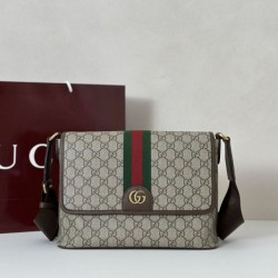 Replica Borsa a tracolla Gucci Ophidia media 834467 Marrone