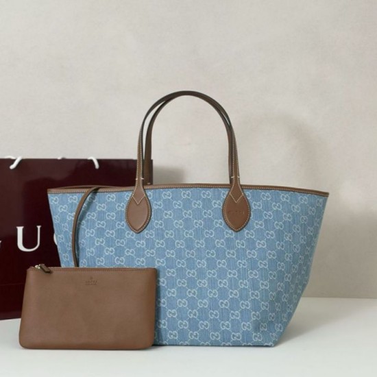 Replica Borsa tote grande Gucci Totissima 837190 Blu Imitazioni Replica Borsa tote grande Gucci Totissima 837190 Blu