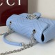 Replica Borsa 1:1 a spalla media Gucci GG Marmont 837267 Blu Imitazioni Replica Borsa 1:1 a spalla media Gucci GG Marmont 837267 Blu