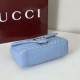 Replica Borsa 1:1 a spalla media Gucci GG Marmont 837267 Blu Imitazioni Replica Borsa 1:1 a spalla media Gucci GG Marmont 837267 Blu