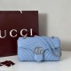 Replica Borsa 1:1 a spalla media Gucci GG Marmont 837267 Blu Imitazioni Replica Borsa 1:1 a spalla media Gucci GG Marmont 837267 Blu