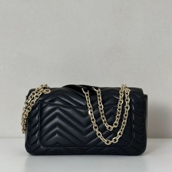 Replica Borsa a spalla media Gucci GG Marmont 837267 Nero Imitazioni Replica Borsa a spalla media Gucci GG Marmont 837267 Nero