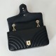 Replica Borsa a spalla media Gucci GG Marmont 837267 Nero Imitazioni Replica Borsa a spalla media Gucci GG Marmont 837267 Nero