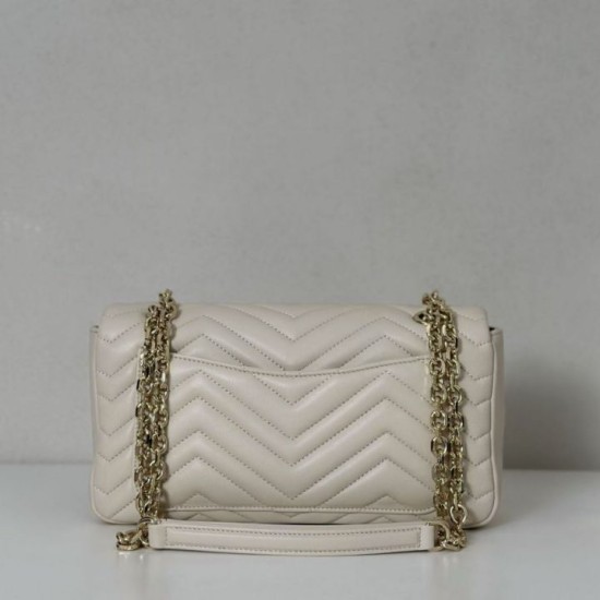 Replica Borse  Alta Qualità a spalla media Gucci GG Marmont 837267 Beige