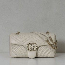 Replica Borse  Alta Qualità a spalla media Gucci GG Marmont 837267 Beige