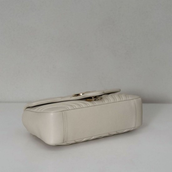 Replica Borse  Alta Qualità a spalla media Gucci GG Marmont 837267 Beige
