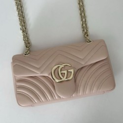 Replica Borsa a spalla media Gucci GG Marmont 837267 Rosa Imitazioni Replica Borsa a spalla media Gucci GG Marmont 837267 Rosa