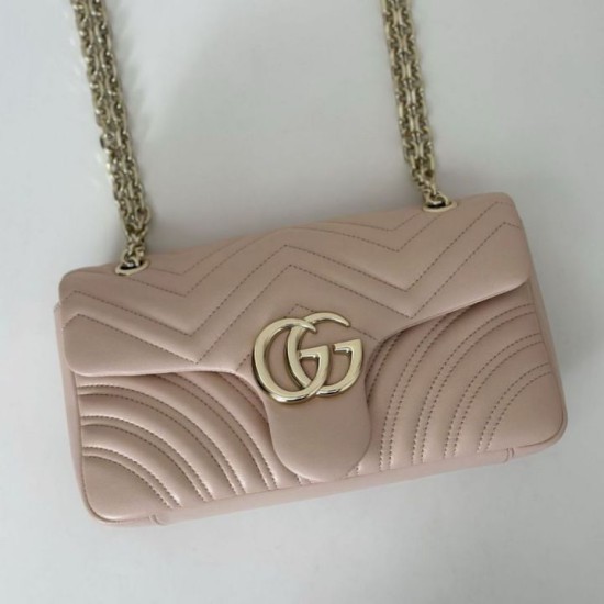 Replica Borsa a spalla media Gucci GG Marmont 837267 Rosa Imitazioni Replica Borsa a spalla media Gucci GG Marmont 837267 Rosa