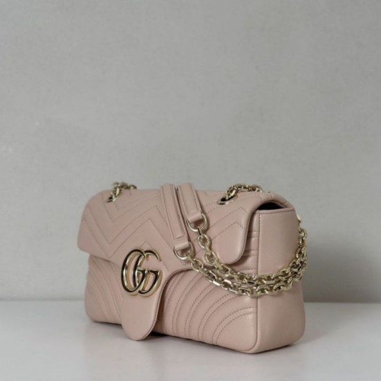 Replica Borsa a spalla media Gucci GG Marmont 837267 Rosa Imitazioni Replica Borsa a spalla media Gucci GG Marmont 837267 Rosa