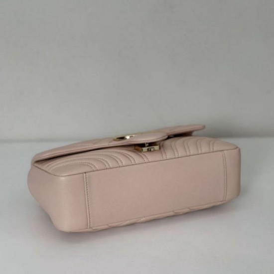 Replica Borsa a spalla media Gucci GG Marmont 837267 Rosa Imitazioni Replica Borsa a spalla media Gucci GG Marmont 837267 Rosa