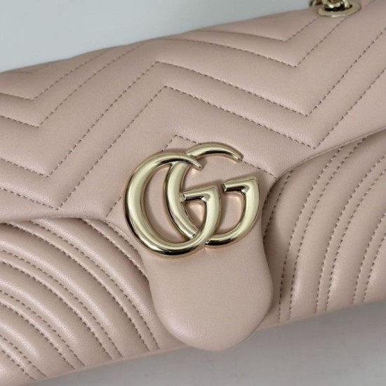 Replica Borsa a spalla media Gucci GG Marmont 837267 Rosa Imitazioni Replica Borsa a spalla media Gucci GG Marmont 837267 Rosa
