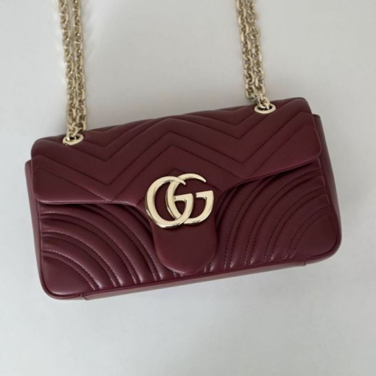 Replica Borsa a spalla media Gucci GG Marmont 837267 Rosso Imitazioni Replica Borsa a spalla media Gucci GG Marmont 837267 Rosso