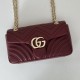 Replica Borsa a spalla media Gucci GG Marmont 837267 Rosso Imitazioni Replica Borsa a spalla media Gucci GG Marmont 837267 Rosso
