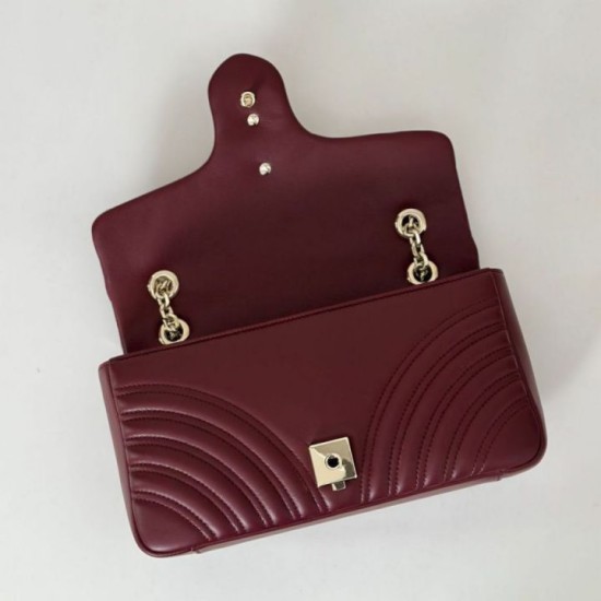 Replica Borsa a spalla media Gucci GG Marmont 837267 Rosso Imitazioni Replica Borsa a spalla media Gucci GG Marmont 837267 Rosso