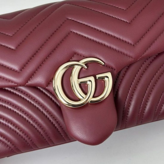 Replica Borsa a spalla media Gucci GG Marmont 837267 Rosso Imitazioni Replica Borsa a spalla media Gucci GG Marmont 837267 Rosso