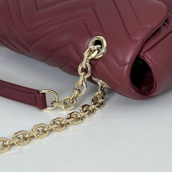Replica Borsa a spalla media Gucci GG Marmont 837267 Rosso Imitazioni Replica Borsa a spalla media Gucci GG Marmont 837267 Rosso