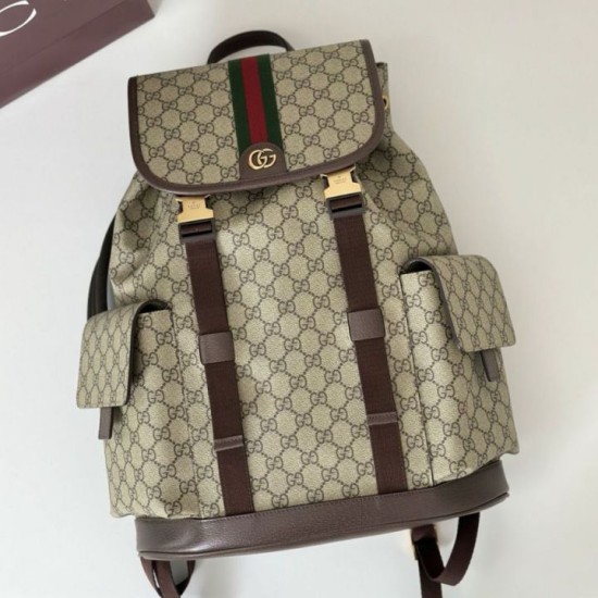 Replica Zaino grande Gucci Ophidia 839110 Marrone