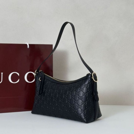 Replica Borse fedele media Gucci GG Emblem 847449 Nera Imitazioni Replica Borse fedele media Gucci GG Emblem 847449 Nera