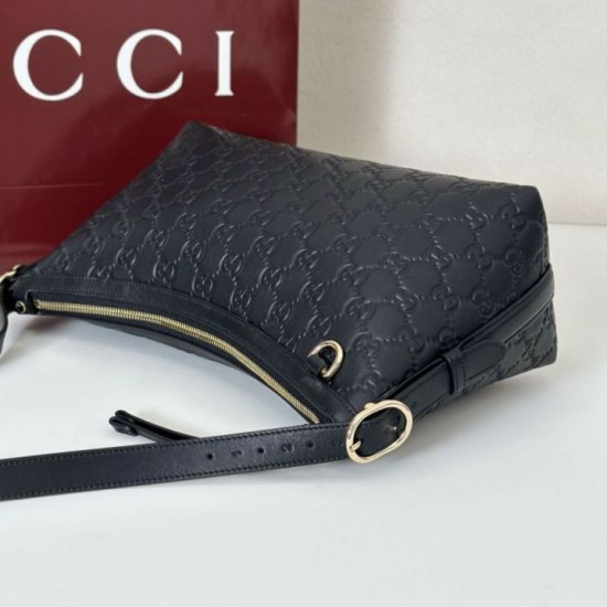 Replica Borse fedele media Gucci GG Emblem 847449 Nera Imitazioni Replica Borse fedele media Gucci GG Emblem 847449 Nera