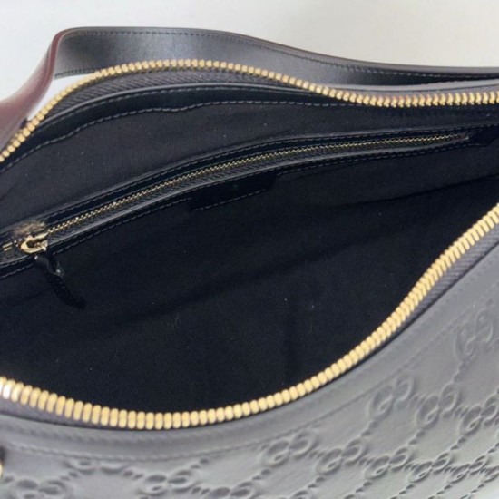 Replica Borse fedele media Gucci GG Emblem 847449 Nera Imitazioni Replica Borse fedele media Gucci GG Emblem 847449 Nera