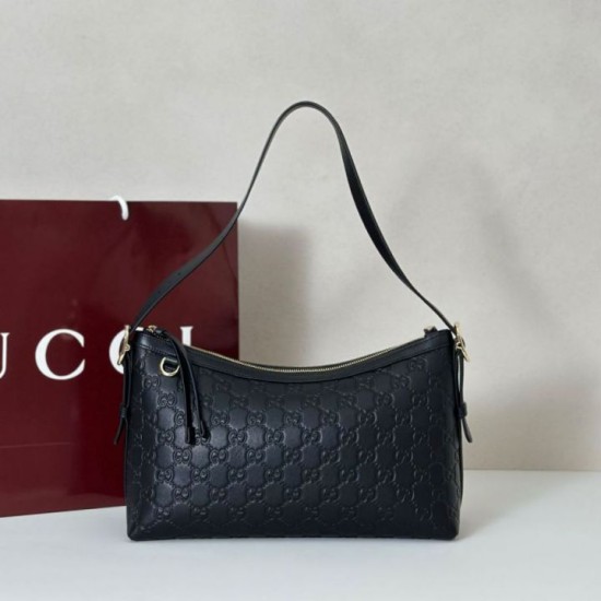 Replica Borse fedele media Gucci GG Emblem 847449 Nera Imitazioni Replica Borse fedele media Gucci GG Emblem 847449 Nera