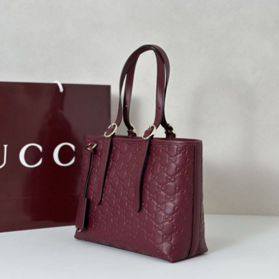 Replica Borsa tote media Gucci GG Emblem 847456 Rossa Imitazioni Replica Borsa tote media Gucci GG Emblem 847456 Rossa