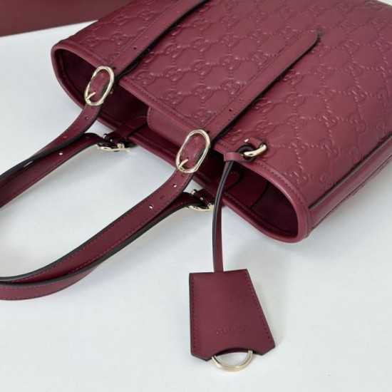 Replica Borsa tote media Gucci GG Emblem 847456 Rossa Imitazioni Replica Borsa tote media Gucci GG Emblem 847456 Rossa