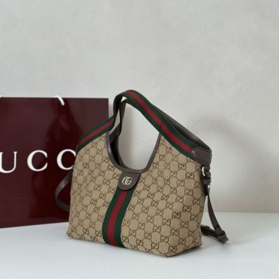 Replica Borse Alta Qualità tote piccola Gucci Giglio 860845 Marrone Imitazioni Replica Borse Alta Qualità tote piccola Gucci Giglio 860845 Marrone