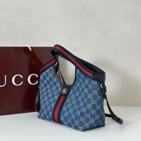 Replica Gucci Borse Imitazioni tote piccola Giglio 860845 Blu Imitazioni Replica Gucci Borse Imitazioni tote piccola Giglio 860845 Blu