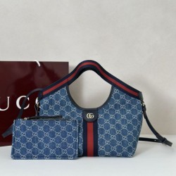 Replica Gucci Borse Imitazioni tote piccola Giglio 860845 Blu