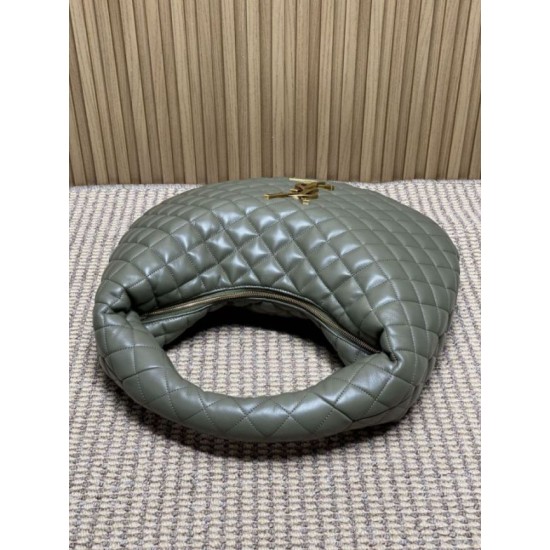 Replica Borsa hobo Icare YSL Saint Laurent in nappa grigio/verde Imitazioni Replica Borsa hobo Icare YSL Saint Laurent in nappa grigio/verde