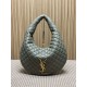Replica Borsa hobo Icare YSL Saint Laurent in nappa grigio/verde Imitazioni Replica Borsa hobo Icare YSL Saint Laurent in nappa grigio/verde