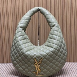 Replica Borsa hobo Icare YSL Saint Laurent in nappa verde