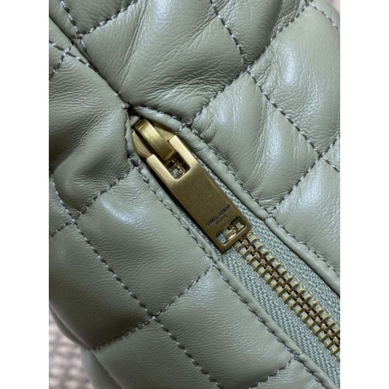 Replica Borsa hobo Icare YSL Saint Laurent in nappa verde