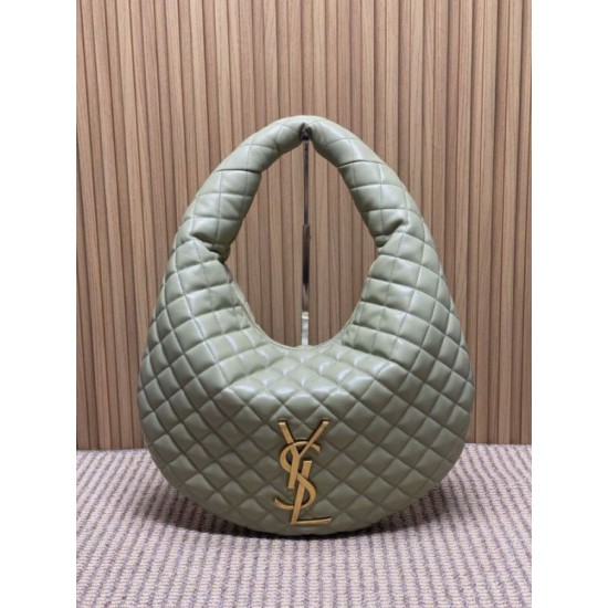 Replica Borsa hobo Icare YSL Saint Laurent in nappa verde