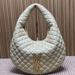 Replica Borsa hobo Icare YSL Saint Laurent in nappa beige