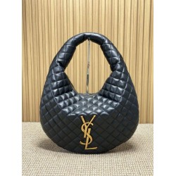 Borse hobo Icare YSL Saint Laurent in nappa nera