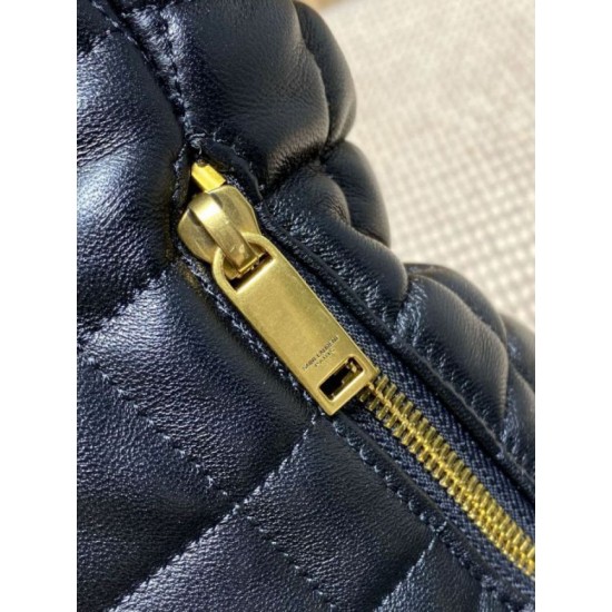 Replica borse griffate hobo Icare YSL Saint Laurent in nappa nera Imitazioni Replica borse griffate hobo Icare YSL Saint Laurent in nappa nera