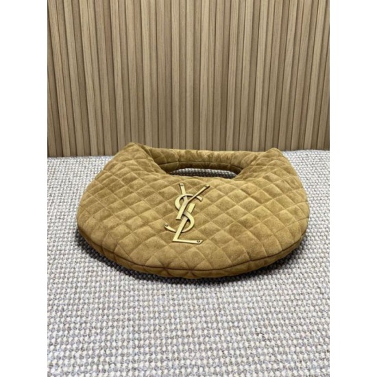 Replica Borsa hobo Icare YSL Saint Laurent in camoscio giallo