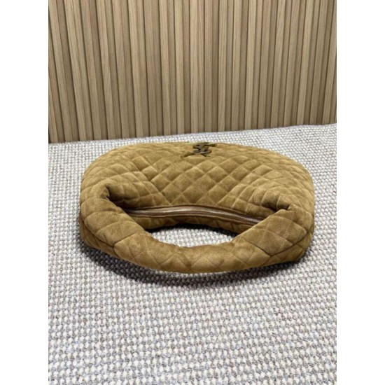 Replica Borsa hobo Icare YSL Saint Laurent in camoscio giallo