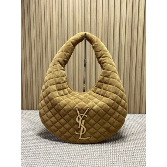 Replica Borsa hobo Icare YSL Saint Laurent in camoscio giallo