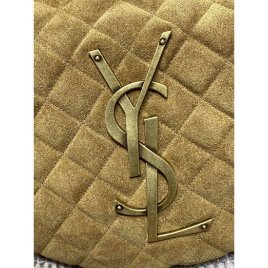 Replica Borsa hobo Icare YSL Saint Laurent in camoscio giallo