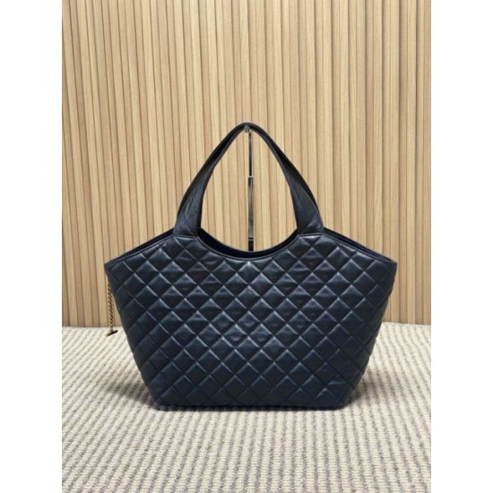 Replica Borsa 1:1 tote media Icare classico YSL Saint Laurent nera Imitazioni Replica Borsa 1:1 tote media Icare classico YSL Saint Laurent nera