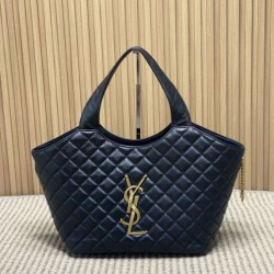 Replica Borsa  1:1 tote media Icare classico YSL Saint Laurent nera