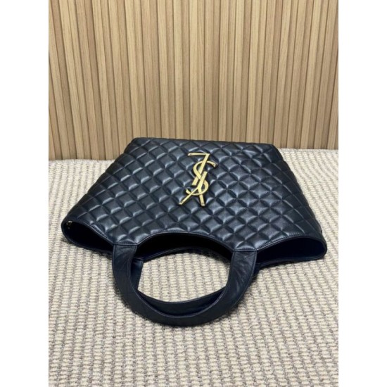 Replica Borsa 1:1 tote media Icare classico YSL Saint Laurent nera Imitazioni Replica Borsa 1:1 tote media Icare classico YSL Saint Laurent nera