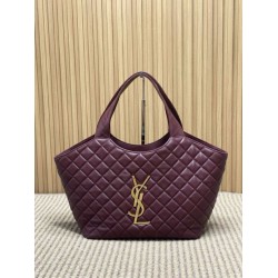 Borse tote media Icare classico YSL Saint Laurent rossa