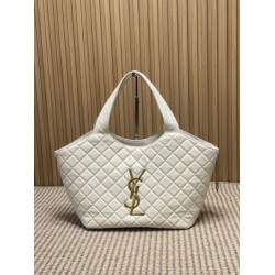 Borse tote media Icare classico YSL Saint Laurent beige
