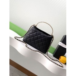 Borsa Chanel 25S Edizione Limitata Vanity Case con Manico Superiore AP4591 Nero Borsa Chanel 25S Edizione Limitata Vanity Case con Manico Superiore AP4591 Nero